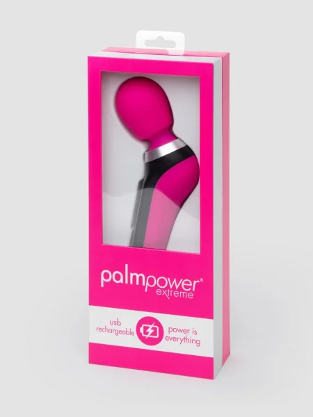 Palm Power Extreme Silicone Rechargeable Magic Wand Vibrator