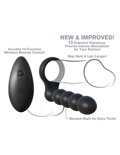 Fantasy C-ringz Remote Control Double Penetrator - Black