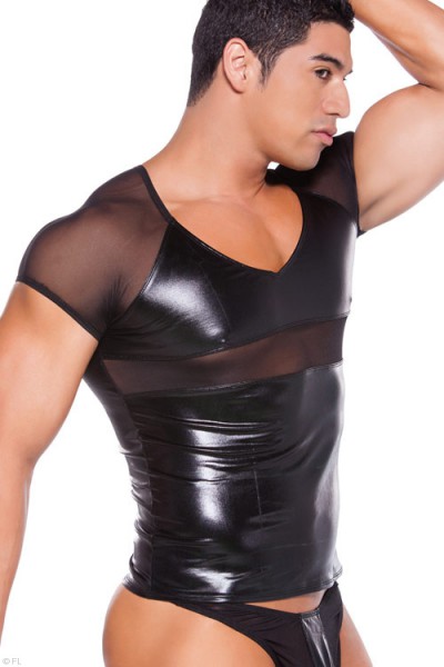 Allure Zeus Wet-Look T-Shirt