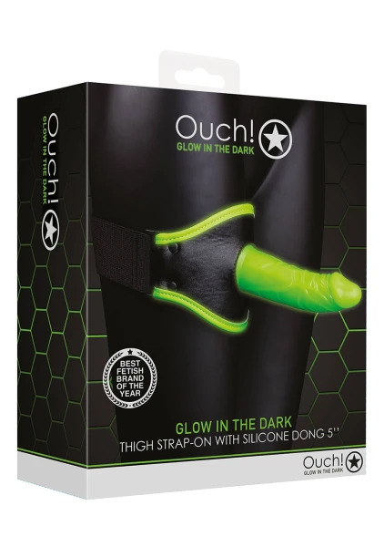 Ouch! Glow In The Dark Thigh Strap-on