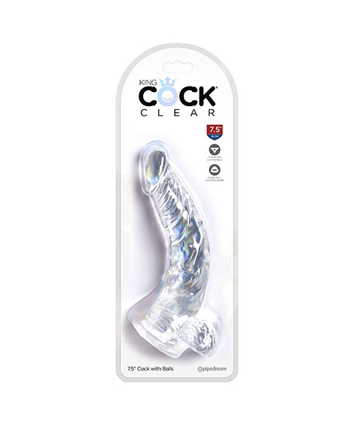 King Cock Clear with Balls