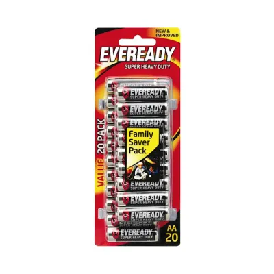 Eveready Super Heavy Duty Aa 20 Pack