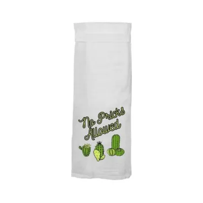 Games Novelty Twisted Wares No Pricks Allowed Flour Towel