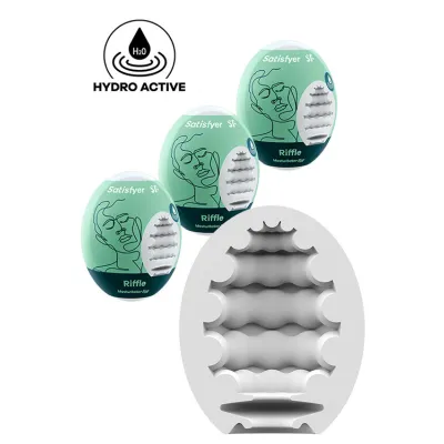 Satisfyer Masturbator Eggs 3 Piece Set Riffle
