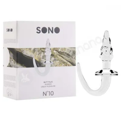 Sono No 10 Clear Tailed Butt Plug