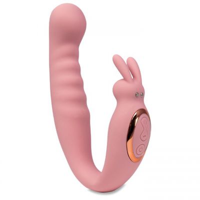 Bondara Pink 12 Function Bendable Rabbit Vibrator