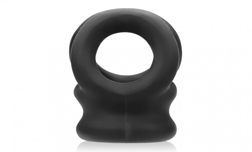 Oxballs Tri-Squeeze Ball-Stretcher & Cock Cage | Black Ice