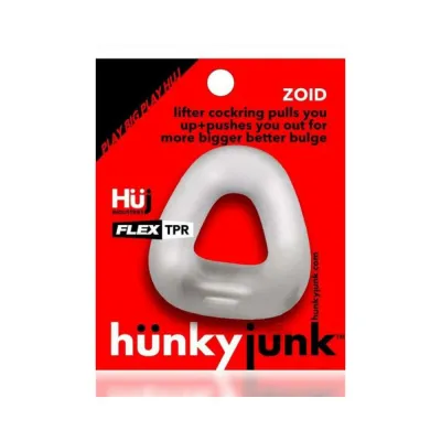 Hunkyjunk Zoid Trapezoid Lifter Cockring Clear Ice