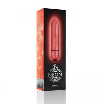 Rocks Off Neon Nights Red Glow in the Dark 7 Function Vibrator