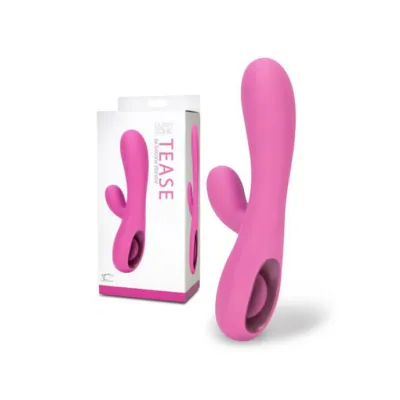Ultrazone Tease 6x Rabbit Style Silicone Vibe Pink
