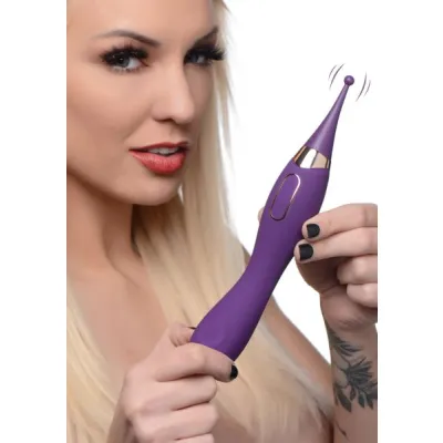 Pulsing G spot Pinpoint Silicone Vibrator With Attachments
