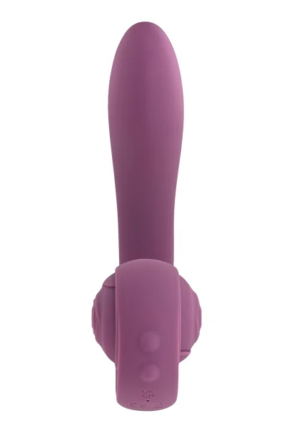 Gender X Poseable You Rechargeable Waterproof Silicone Dual Stimulation Vibrator - Purple