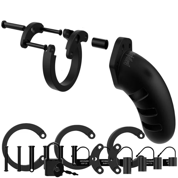 Mancage Model 21 - 4.5 Inches Chastity Silicone Cock Cage