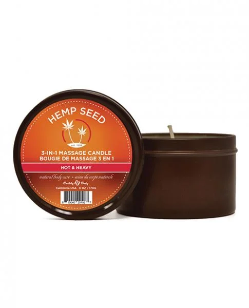 Earthly Body Summer 2021 Massage Candle - 6 Oz Hot & Heavy