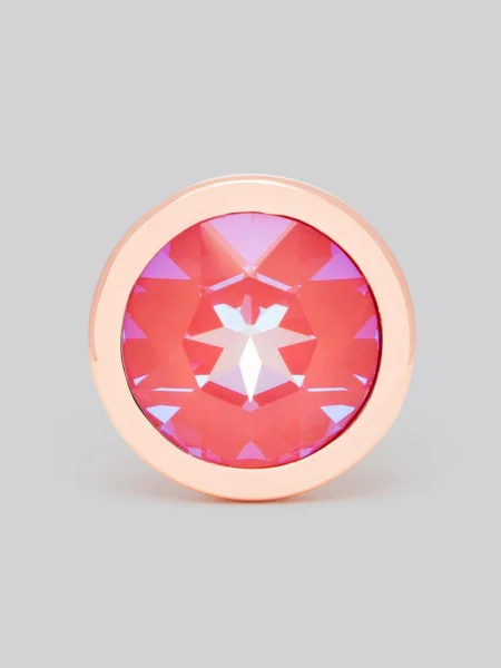 Lovehoney Luxury Crystal Stainless Steel Rose Gold Butt Plug 2.5 Inch