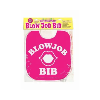 Games Novelty Blow Job Bib Pink