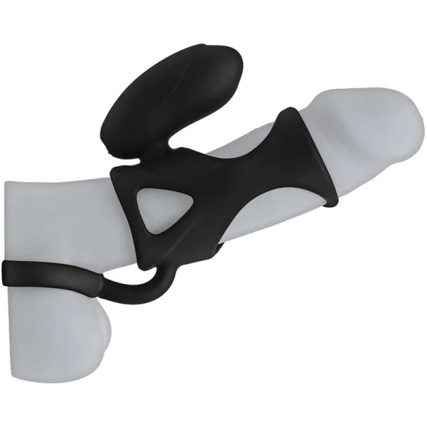 Kink Vibrating Cock Cage in Black by Doc Johnson
