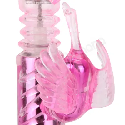 Cherry Banana Love Bird Thrusting 16 Function Pink Swan Vibrator