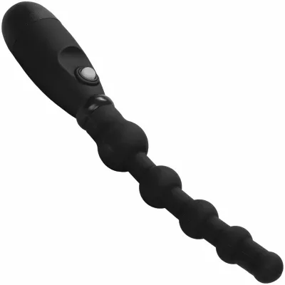 Booty Call Booty Flexer Silicone Vibrating Anal Probe by CalExotics Black