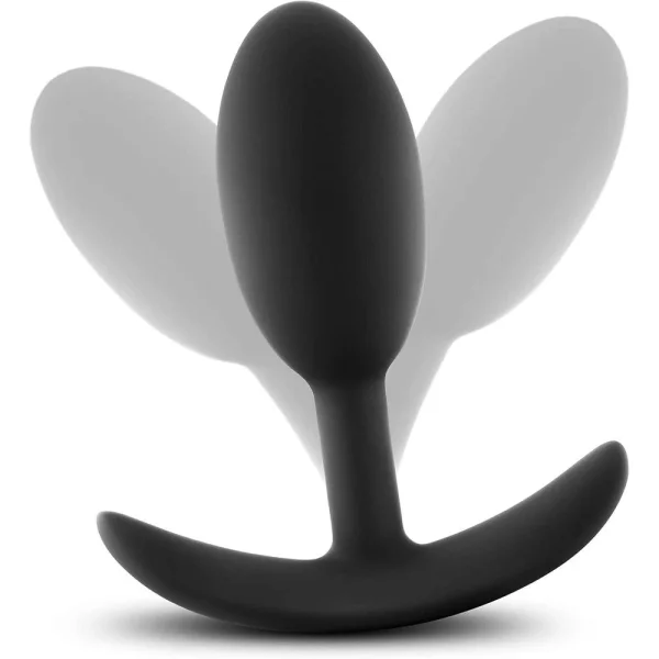 Luxe Wearable Vibra Slim Plug Medium Black