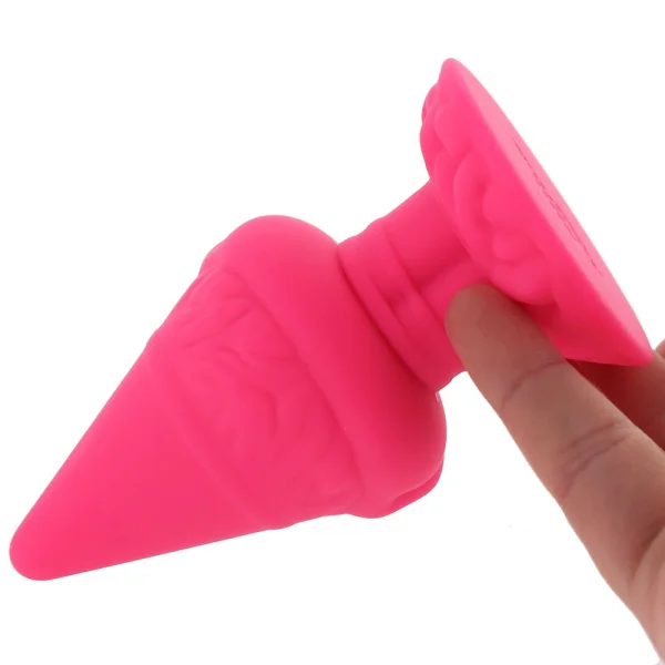 Naughty Bits Anal Gnome Silicone Butt Plug By CalExotics - Pink