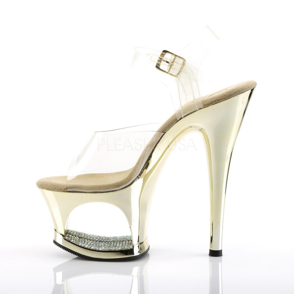 MOON-708DMCH - 7" Heel, 2 3/4" Cut-Out PF Ankle Strap Sandal — image 19 of 25