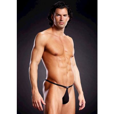 Performance Microfiber Pouch G string Black Lxl