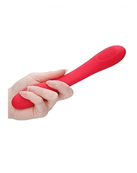 Double Ended Vibrator - Flex - Red - 8.5 Inches