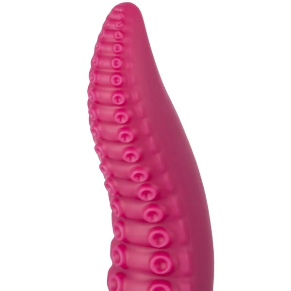 The Octopussy Monster Red Tentacle Swirl Dildo - 8 Inch — image 4 of 5