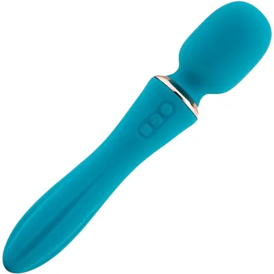 Nubii Mika Silicone Rechargeable Waterproof Mini Wand Massager By Nu Sensuelle Blue