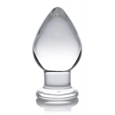 Prisms Molten Wide Glass Butt Plug Clear