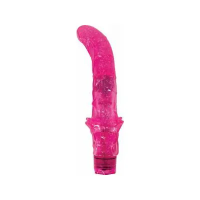 Glitter Gelle G Spot Jelly Vibe 9 Inch Waterproof Pink