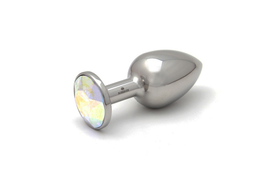 Rosebuds Stainless Steel Swarovski Crystal Anal Plug