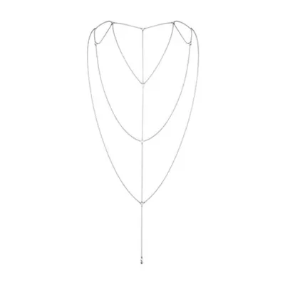 Magnifique Back Cleavage Chain Silver O s