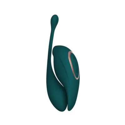 Bullets Discreet Twitch 2 Rechargeable Suction And Flapping Vibrator With Remote Control Vibrating Egg Forest Green