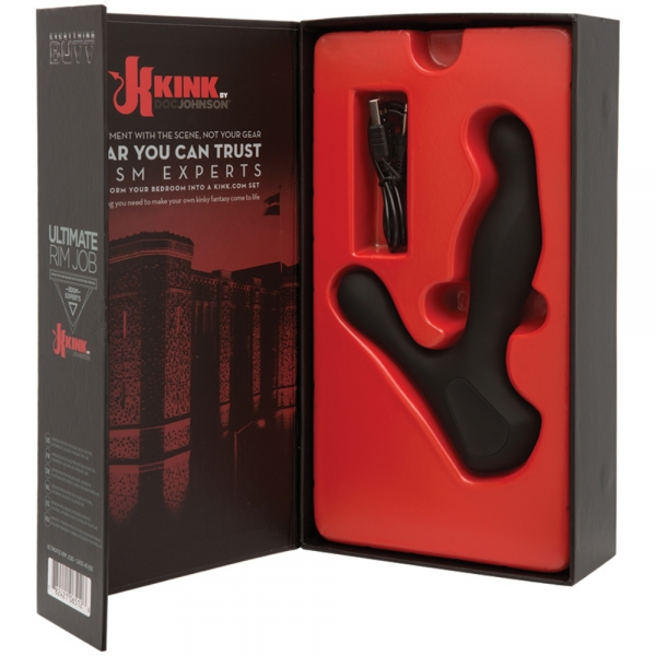 Doc Johnson Kink Ultimate Rim Job Rotating Prostate Massager-Black — image 6 of 9