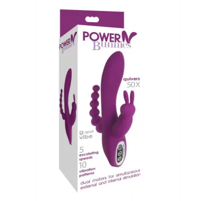 Power Bunnies Quivers G spot Vibe Purple