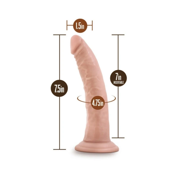 Dr. Skin - 7 Inch Cock With Suction Cup - Vanilla