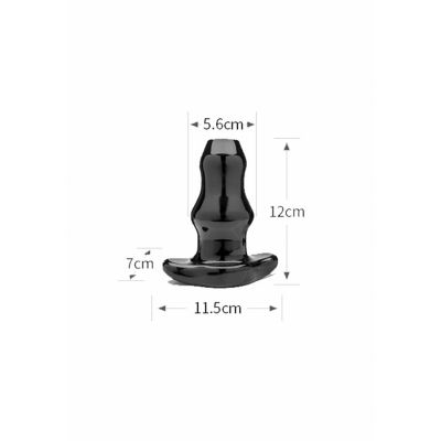 Double Tunnel Plug Medium Transparent Beginner Butt Plug