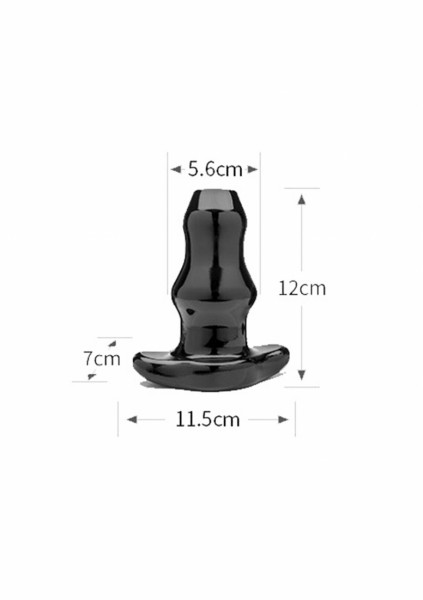 Double Tunnel Plug - Medium - Transparent - Beginner Butt Plug