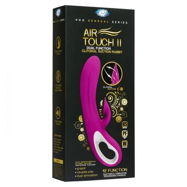 Air Touch 2 Purple Clitoral Suction Rabbit Vibrator — image 6 of 8