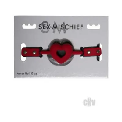 Gags Blindfolds Sportsheets Sex Mischief Amor Ball Gag Red