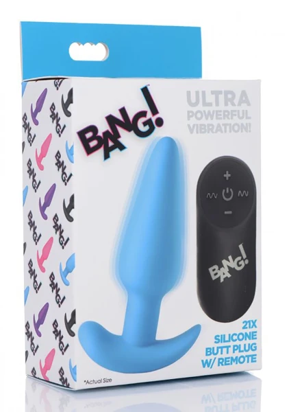 Remote Control 21X Vibrating Silicone Butt Plug — image 5 of 24