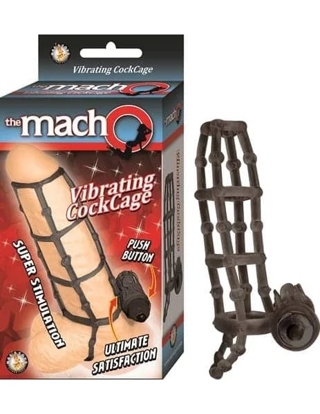 The MachO Vibrating Cockcage Black