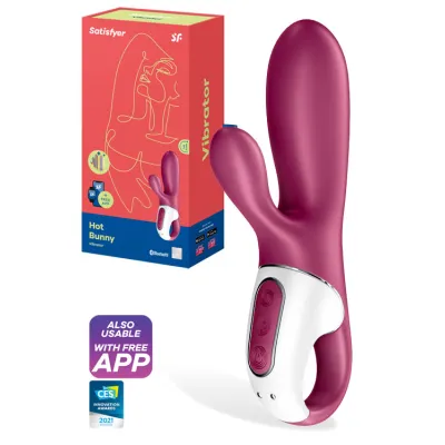 Satisfyer Hot Bunny Rabbit Vibrator with Heat Function and App Control