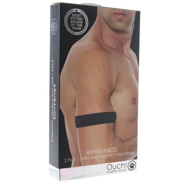 Ouch! Puppy Play Neoprene Arm Bands