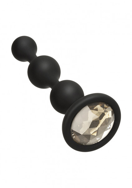 Booty Bling - Wearable Silicone Beads - Silver - Butt Plug Uk
