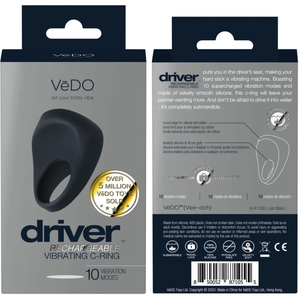 Driver Rechargeable Vibrating C-Ring