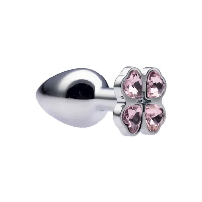 Kink Range Flower Gem Butt Plug 2 8 Inch Baby Pink Small