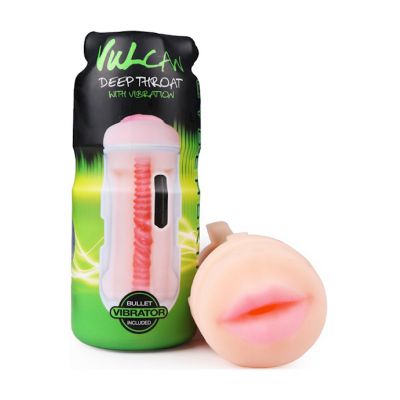 Cyberskin Vulcan Vibrating Deep Throat Cream